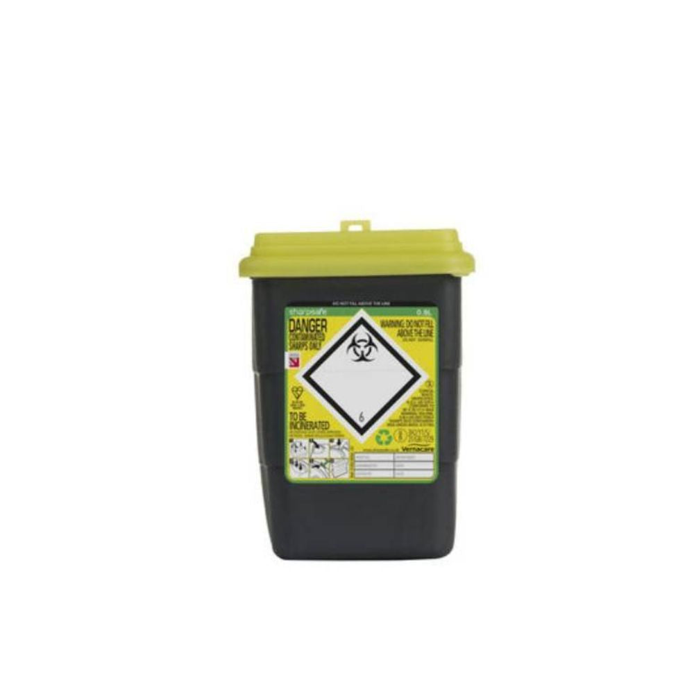 0.8 Litre Sharpsafe Yellow Sharps Bin