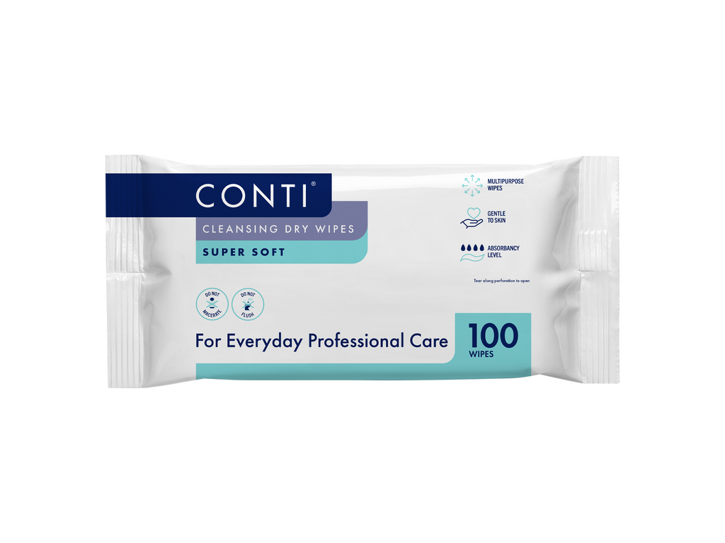 Conti Cleansing Dry Wipes Super Soft Small