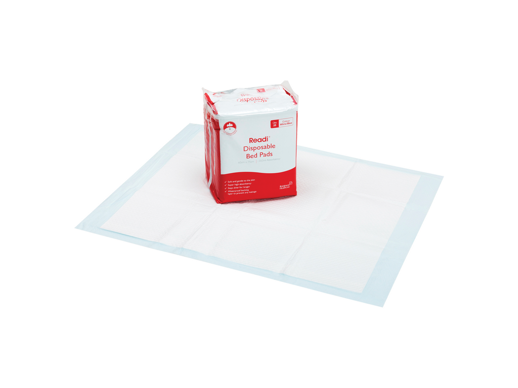 60cm x 75cm Readi Disposable Bed Pads Sap 1350ml x 25 Pads