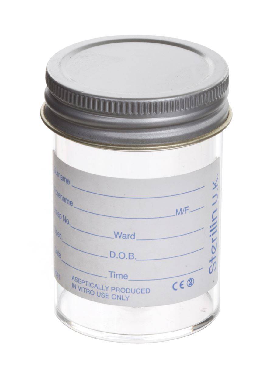 60ml Sterilin Urine Bottle