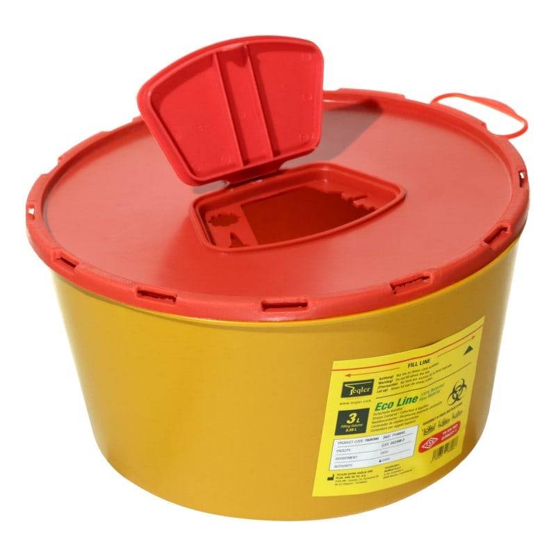 3 Litre Eco Line Sharps Bin - UKMEDI