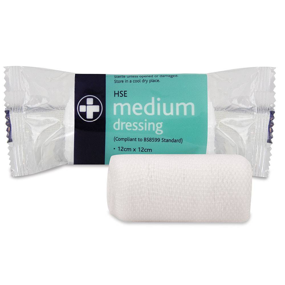 Medium HSE Dressing 12cm x 12cm - UKMEDI