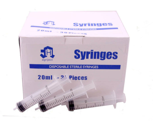 20ml Agriject Syringe Luer Slip Side Tip 178890 UKMEDI.CO.UK