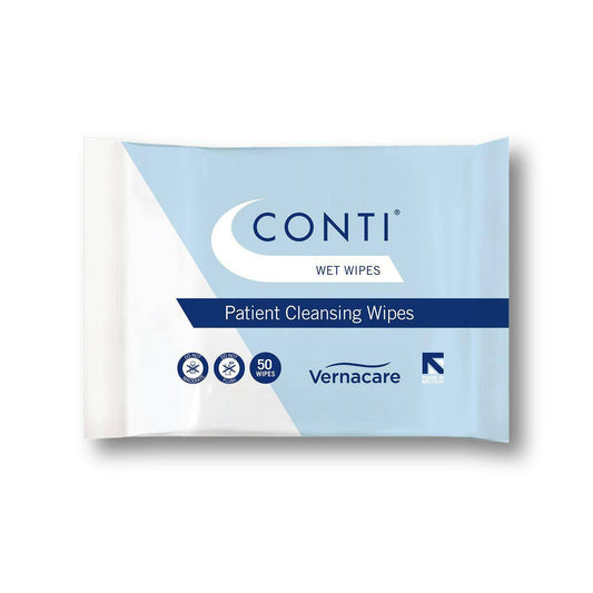 Conti Wet Wipes 29.5 x 22cm Skin Cleansing Wipes x 50 - UKMEDI