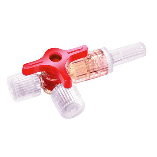 Discofix-3 Three Way Red Stopcock BBraun 4095120 UKMEDI.CO.UK