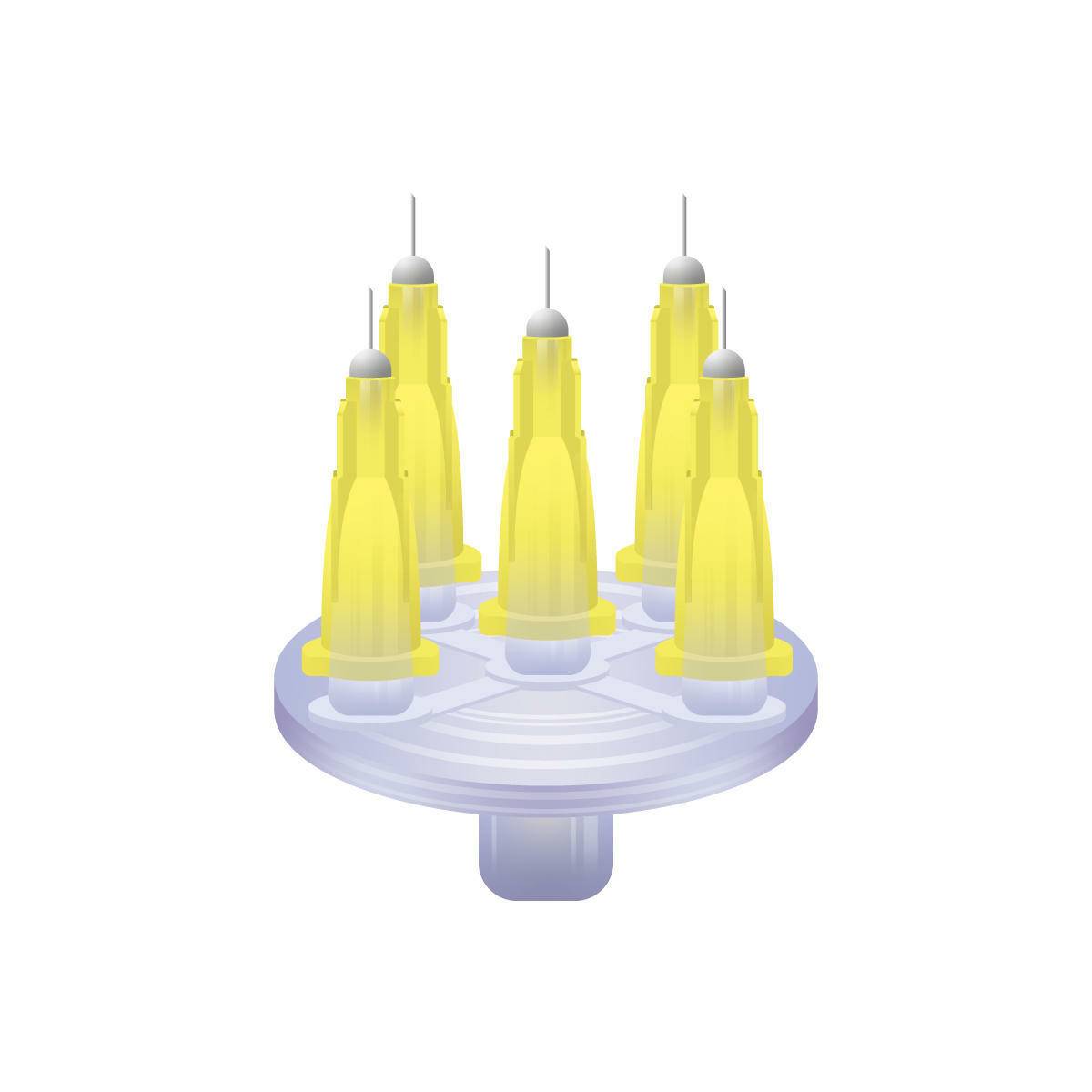 30g Yellow 4mm x 5 Meso-relle Circular Multi Injector – UKMEDI