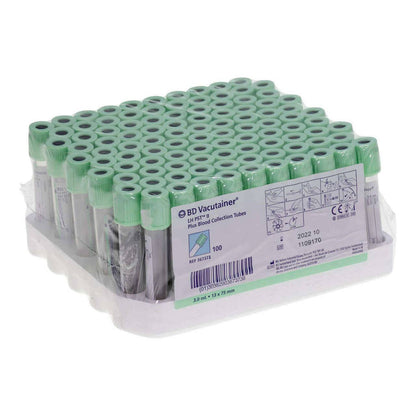 BD Vacutainer Tube Pst Ii Plasma 3ml Light Green Blood Collection Tubes UKMEDI UK Medical Supplies