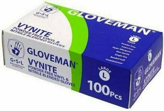 Gloveman Blue Vynite Powder Free Gloves