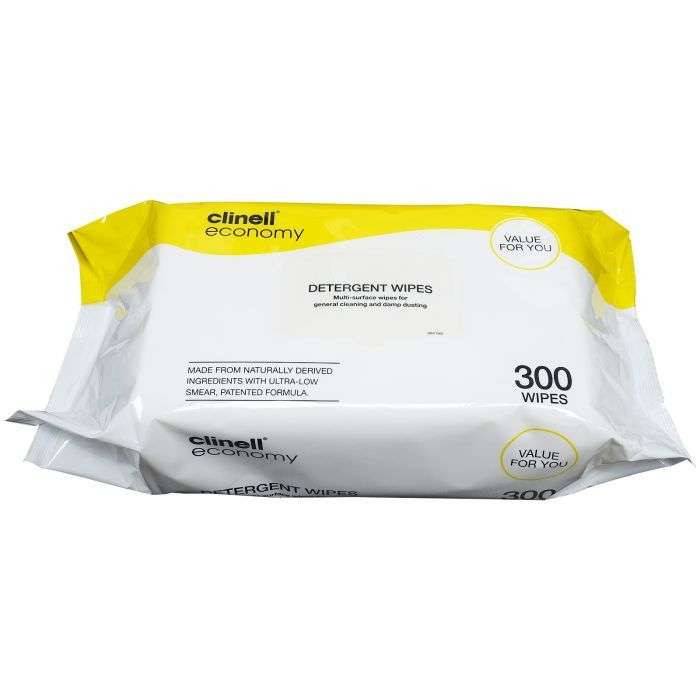 Clinell - Clinell Detergent Wipes Pack of 300 - CDW300 UKMEDI.CO.UK UK Medical Supplies