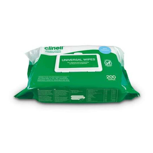 Clinell - Clinell Universal Wipes Pack of 200 - BCW200 UKMEDI.CO.UK UK Medical Supplies