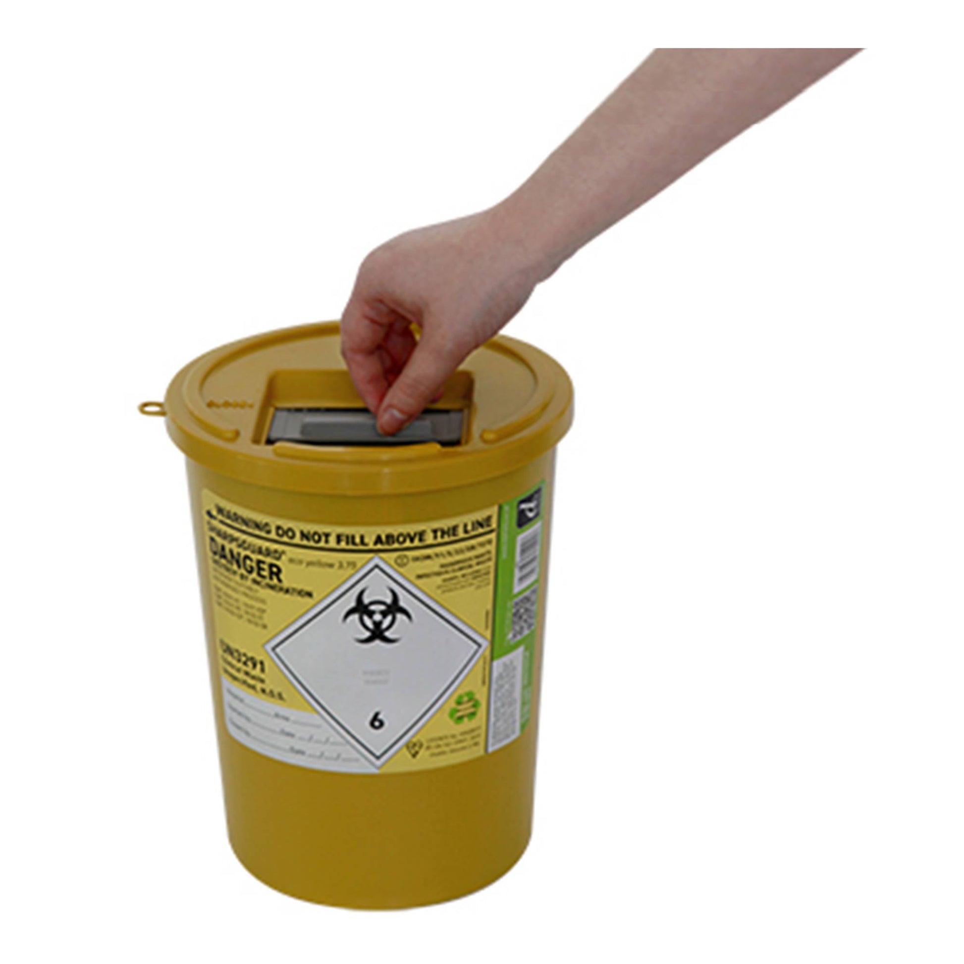 3.75 Litre Sharpsguard Yellow Sharps Bins - UKMEDI