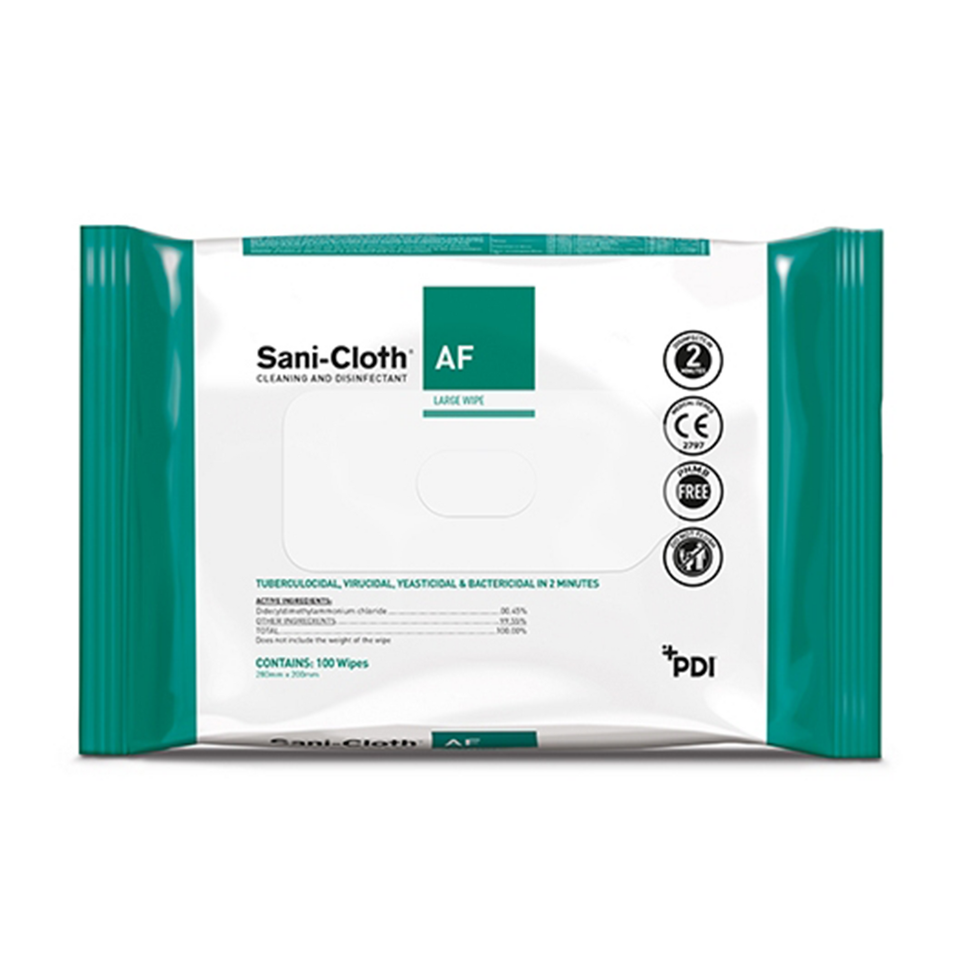 Sani–Cloth Alcohol–Free Universal Wipes Pack of 100 - UKMEDI