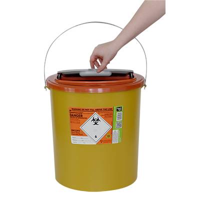 22L Sharpsguard Orange Sharps Bin Extra Access - UKMEDI