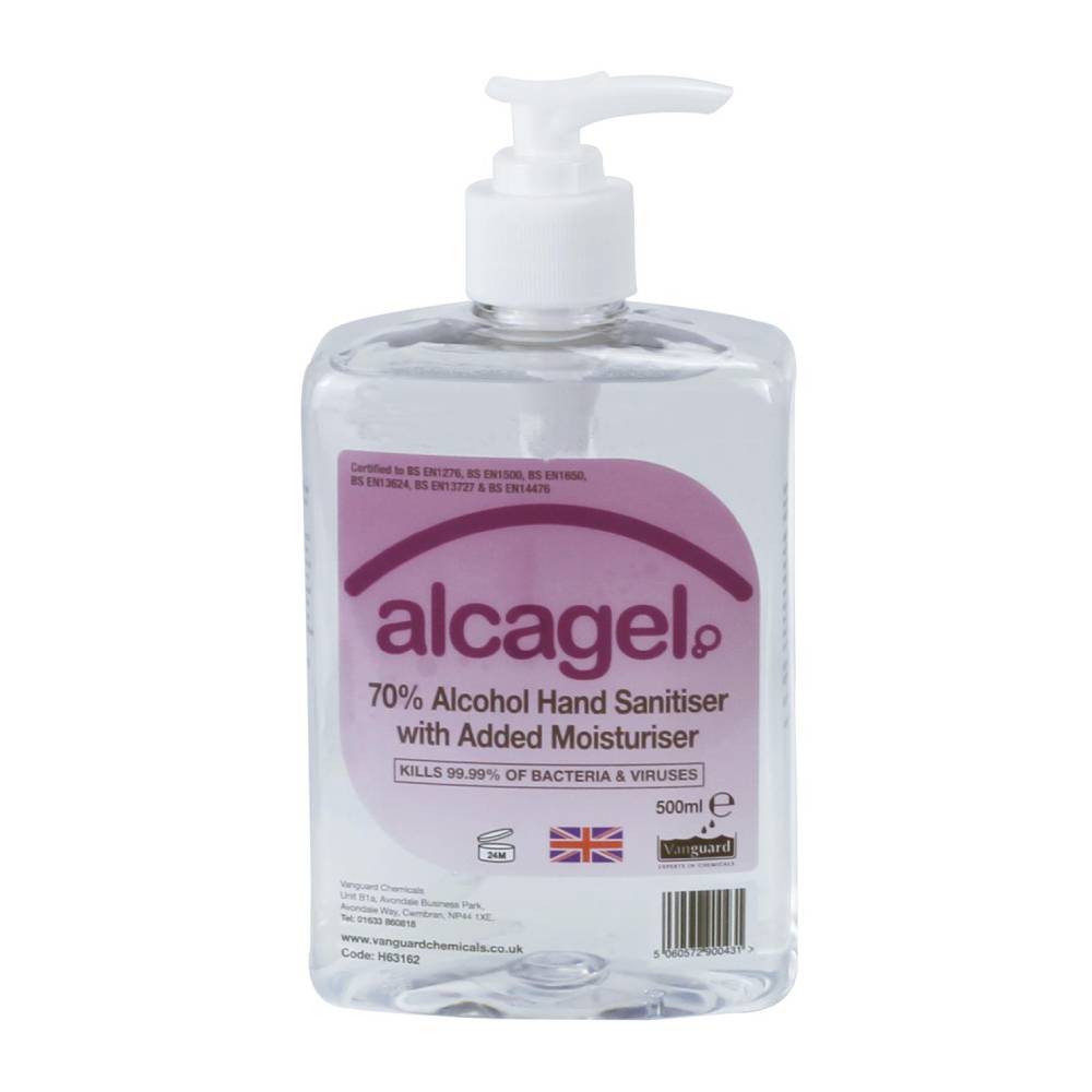 Alcagel Hand Sanitiser Gel 70% Alcohol 500ml