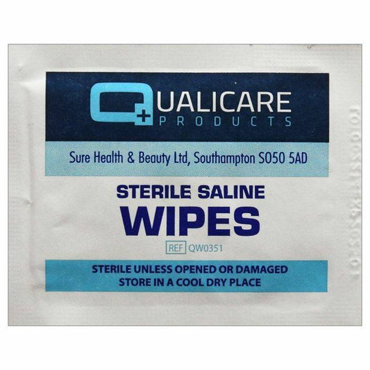 Sterile Saline Wipes QW0351 UKMEDI.CO.UK