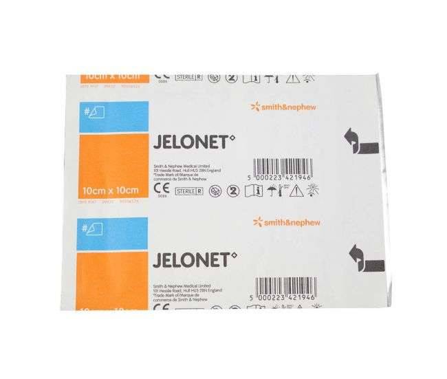 SmithNephew - 10 x 10cm Jelonet Paraffin Gauze Dressing BP - 7404 UKMEDI.CO.UK UK Medical Supplies