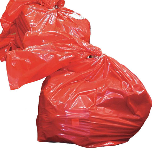 60 Litre Soluble Red Strip Bags Pack of 200