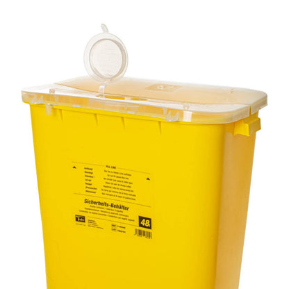 48 Litre Teqler Yellow Sharps Bin