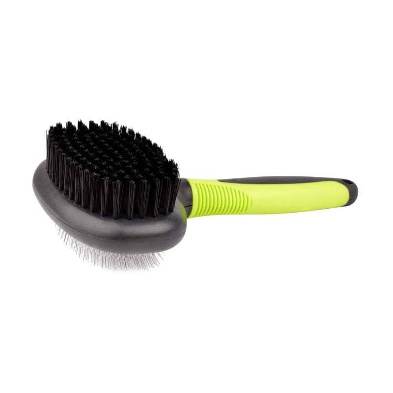 Teqler - Double-Sided Fur Brush with classic handle - T191749 UKMEDI.CO.UK UK Medical Supplies