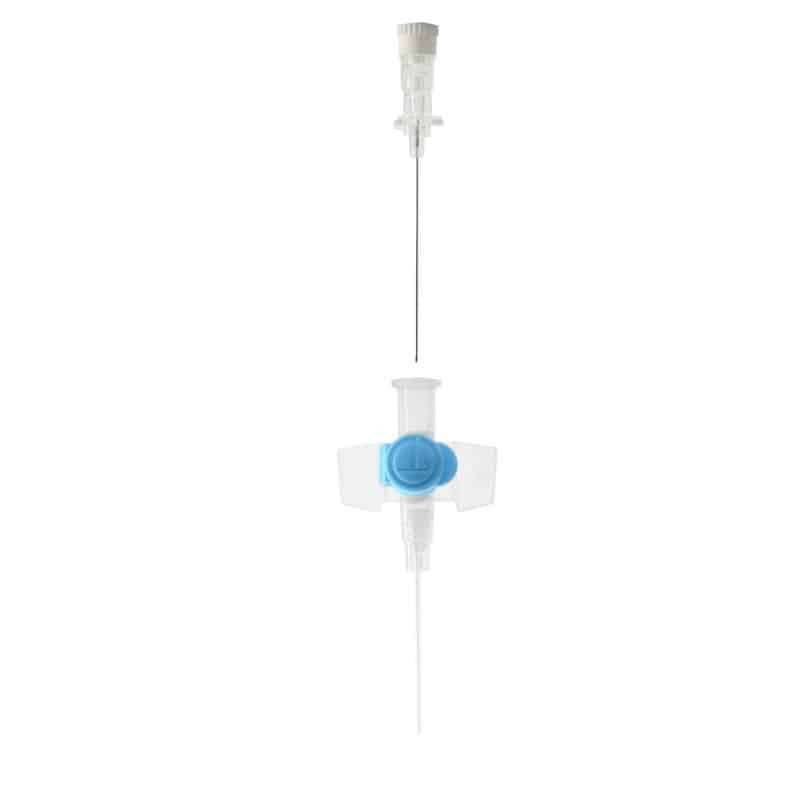 22G Blue1 inch Terumo Versatus Winged and Ported IV Cannula