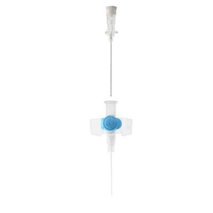 22G Blue1 inch Terumo Versatus Winged and Ported IV Cannula