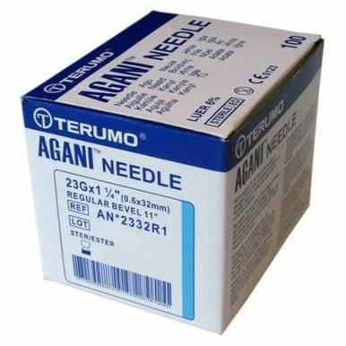 23g Blue 1.25 inch Terumo Agani Needles