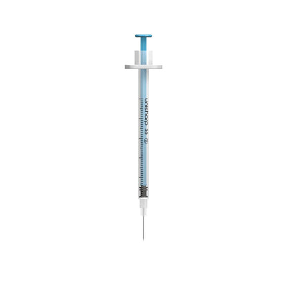 0.5ml 0.5 inch 30g Blue Unisharp Syringe and Needle u100