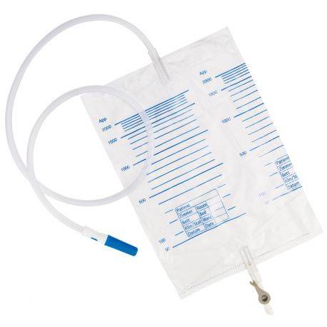 2 Litre Urine Drainage Bag with NRV and Lever T|ap