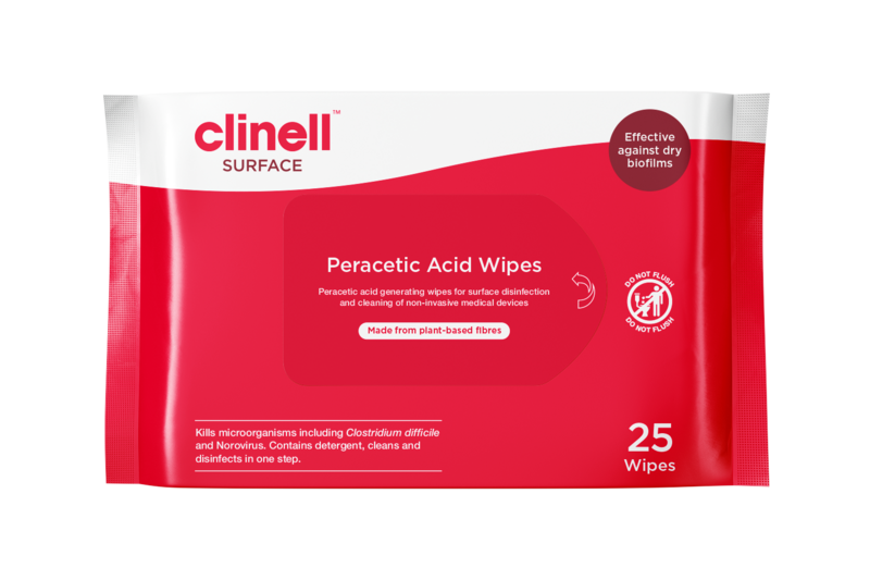 Clinell Peracetic Acid Wipes Pack of 25