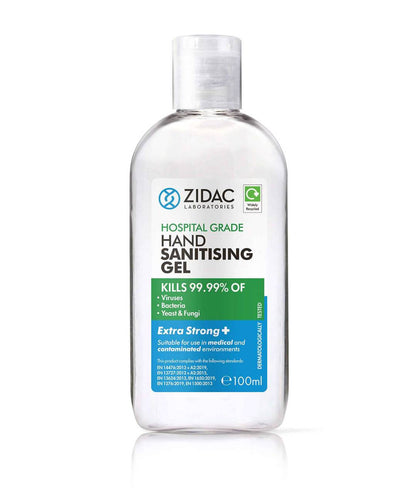 100ml Zidac Hospital Grade Hand Sanitising Gel