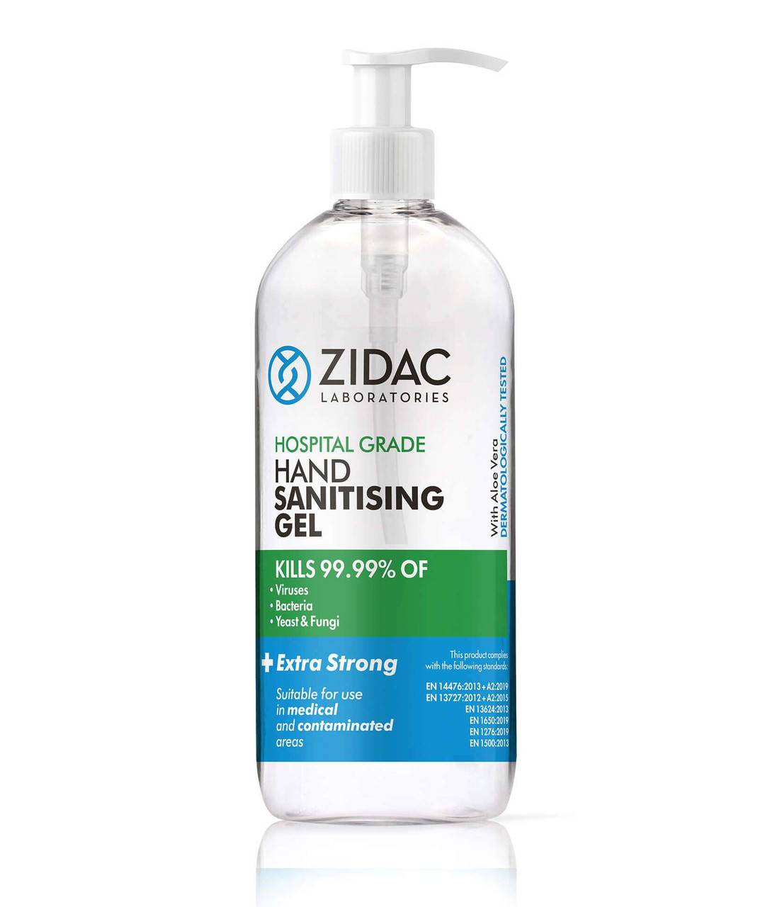 500ml Zidac Hospital Grade Hand Sanitising Gel